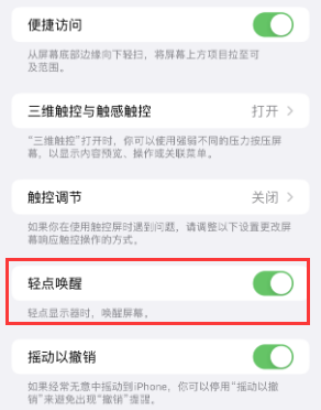 云浮苹果授权维修站分享iPhone轻点无法唤醒怎么办 