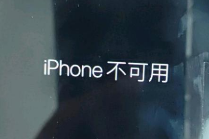 云浮苹果服务网点分享锁屏界面显示“iPhone 不可用”如何解决 