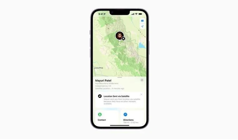 云浮苹果14维修分享iPhone14系列中 FindMy功能通过卫星分享位置方法教程 